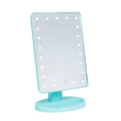 Touch 2.0 Dimmable LED Makeup Mirror In Matte -Impressionsvanity 1 touch2.0matte audreyblue