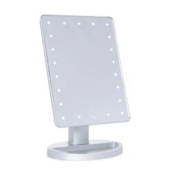 Touch 2.0 Dimmable LED Makeup Mirror In Matte -Impressionsvanity 1 touch2.0matte silver