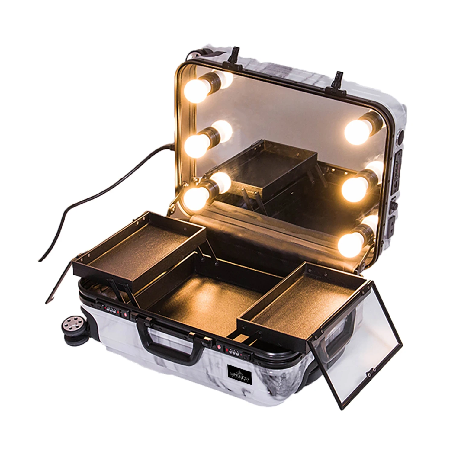 SlayCase® Marble Bella Travel Makeup Case 5 SlayCase® Marble Bella Travel Makeup Case - Image 3