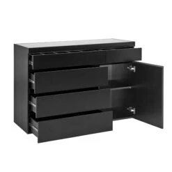 SlayStation® Credenza Vanity Display Chest With Drawers -Impressionsvanity 2022122968B 5 Drawers 1 Door Cabinet 4