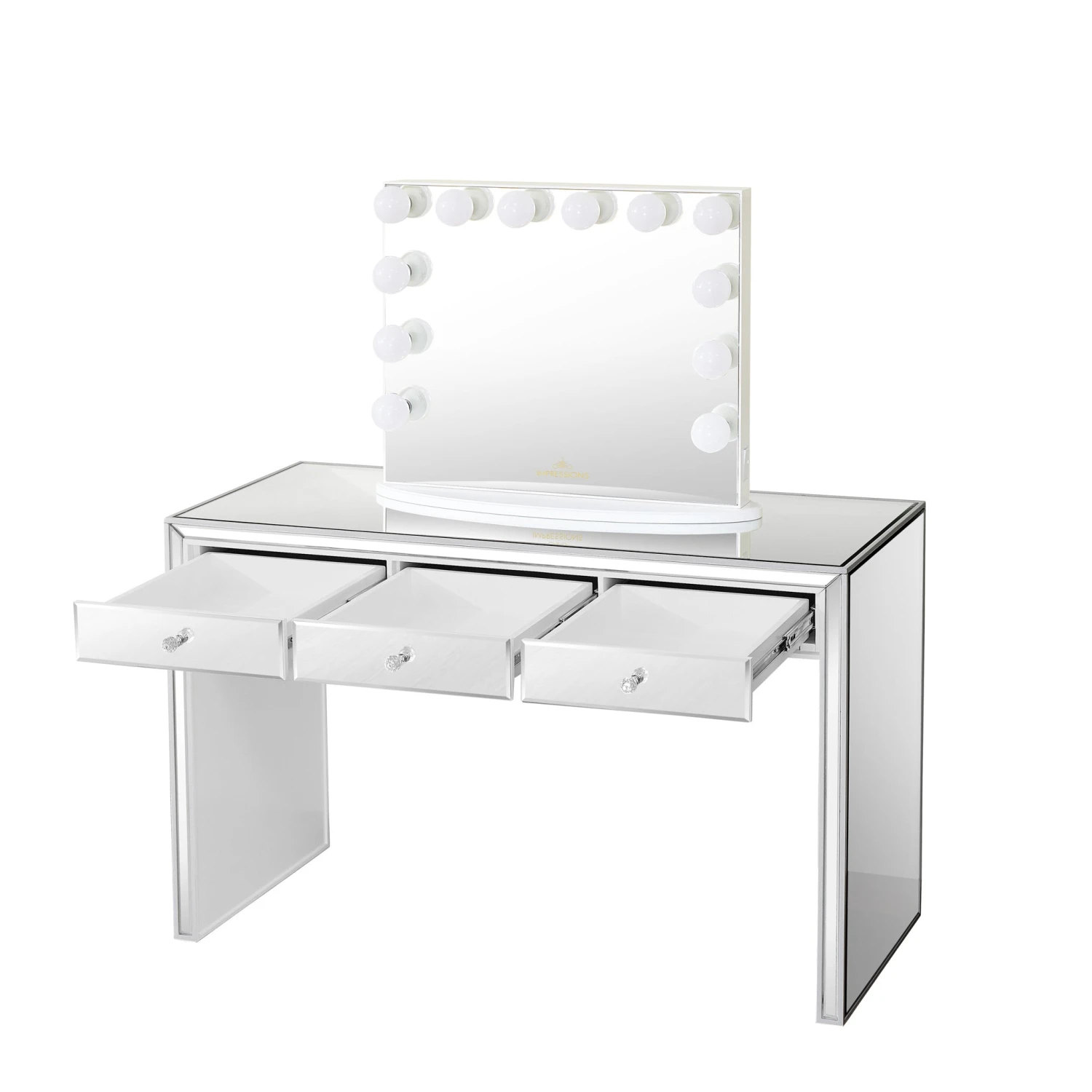 Leah Premium Mirrored Vanity Table 10 Leah Premium Mirrored Vanity Table - Image 8