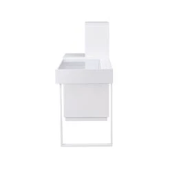 SlayStation® Duet Vanity Table Desk 23 SlayStation® Duet Vanity Table Desk -Impressionsvanity 20232901WG 5 Drawers cabinet with metal leg 6