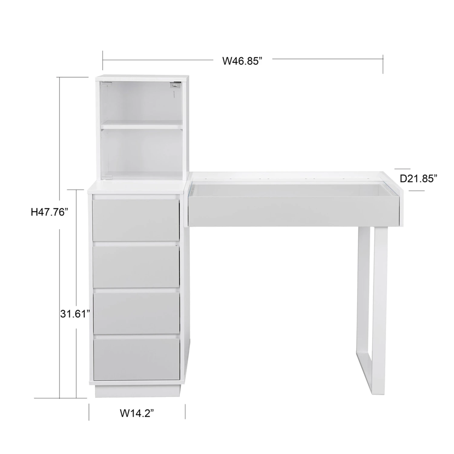 SlayStation® Duet Vanity Table Desk 12 SlayStation® Duet Vanity Table Desk - Image 10