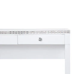 SlayStation® Plus Crystal Premium Vanity Table -Impressionsvanity 3 slaystationplus premiumtable crystalwhite