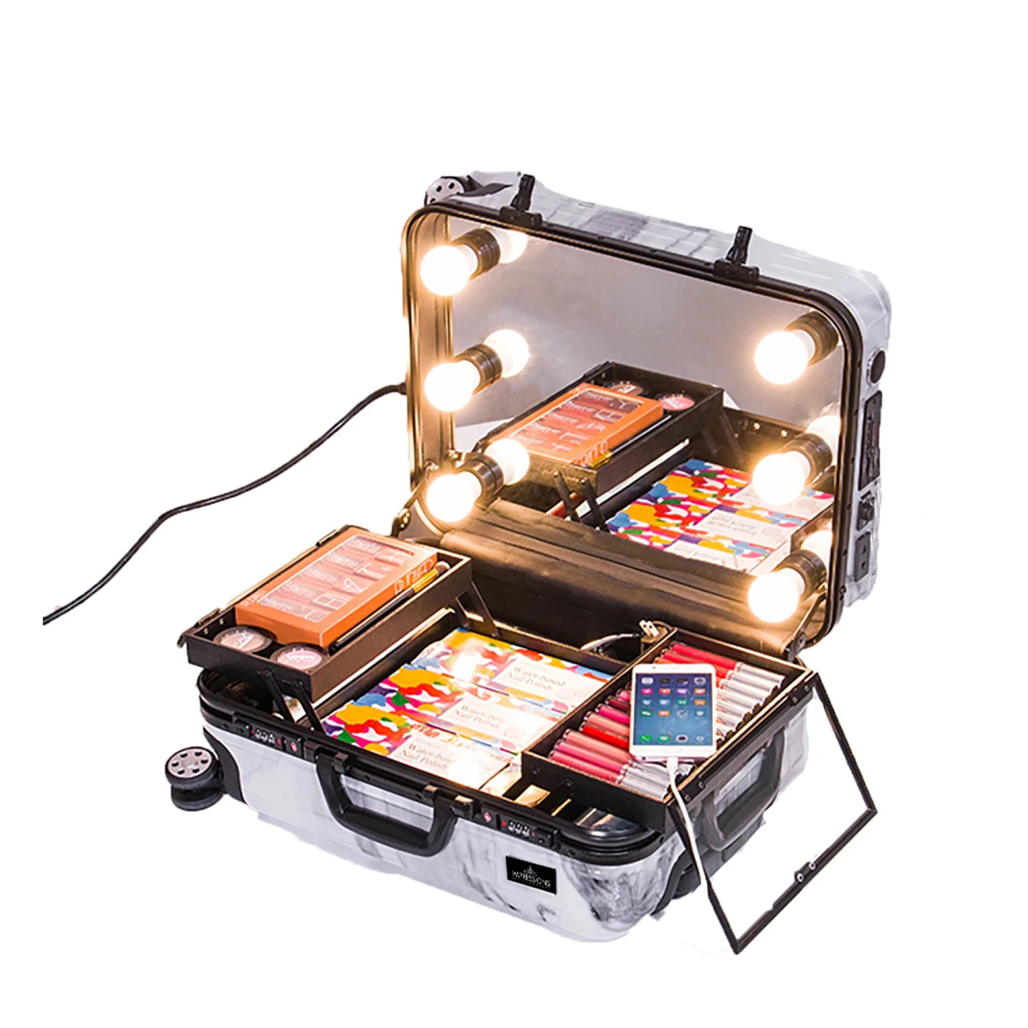 SlayCase® Marble Bella Travel Makeup Case 8 SlayCase® Marble Bella Travel Makeup Case - Image 6