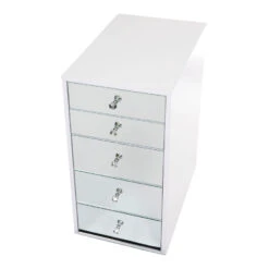 SlayStation® 5-Drawer Mirrored Vanity Storage Unit -Impressionsvanity 79