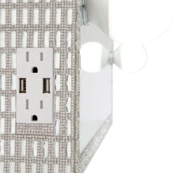 Hollywood Glow® Plus Lux Vanity Mirror -Impressionsvanity 8 hollywoodglowplus crystalsilver