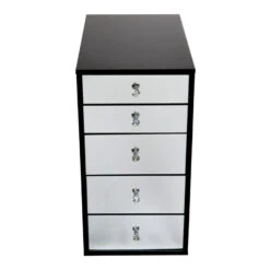 SlayStation® 5-Drawer Mirrored Vanity Storage Unit -Impressionsvanity 81