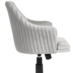 Adelyn Swivel Vanity Chair 34 Adelyn Swivel Vanity Chair -Impressionsvanity Adelyn 3 CoolGreyCropped Redo