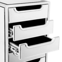 SlayStation® Aria 9-Drawers Vanity Storage Unit -Impressionsvanity Aria 9 Drawer Silver 2