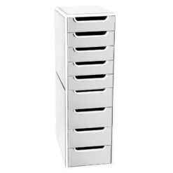 SlayStation® Aria 9-Drawers Vanity Storage Unit -Impressionsvanity Aria 9 Drawer White 1