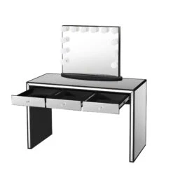 Leah Premium Mirrored Vanity Table 23 Leah Premium Mirrored Vanity Table -Impressionsvanity BLACK 4