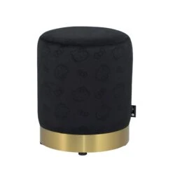 Hello Kitty® Round Vanity Ottoman 18 Hello Kitty® Round Vanity Ottoman -Impressionsvanity BLACK 1d1c7df0 e8a8 4b51 8710 32bb55445c0e