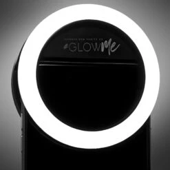 GlowMe® 2.0 LED Selfie Ring Light For Mobile Devices (USB Rechargeable) 37 GlowMe® 2.0 LED Selfie Ring Light For Mobile Devices (USB Rechargeable) -Impressionsvanity Black Glow Me Hero Shot