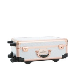 SlayCase® XLS Vanity Travel Train Case With Stand In White & Rose Gold Studded 12 SlayCase® XLS Vanity Travel Train Case With Stand In White & Rose Gold Studded -Impressionsvanity D4A8222 05808e8c e425 4f60 ab48 28b0d6a2f73d