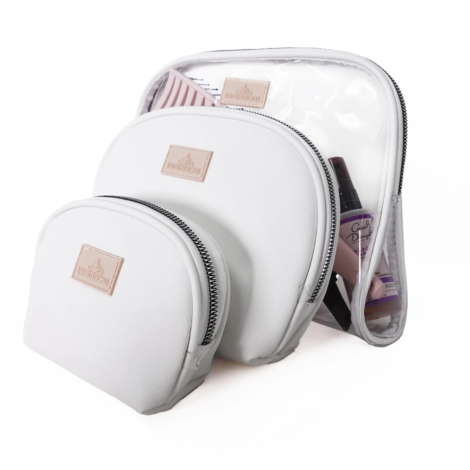 Havana Arch 3-PC Makeup Bag Set 5 Havana Arch 3-PC Makeup Bag Set - Image 3