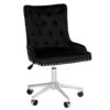 Raven Tufted Vanity Chair 2 Raven Tufted Vanity Chair -Impressionsvanity Elise 1 BlackCropped