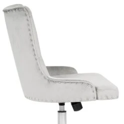 Raven Tufted Vanity Chair 30 Raven Tufted Vanity Chair -Impressionsvanity Elise 3 CoolGreyCropped Redo