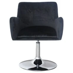 Fiona Side Pleated Vanity Chair 13 Fiona Side Pleated Vanity Chair -Impressionsvanity Fiona Pleated Swivel Black 1