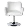Fiona Side Pleated Vanity Chair 1 Fiona Side Pleated Vanity Chair -Impressionsvanity Fiona Pleated Swivel White 1
