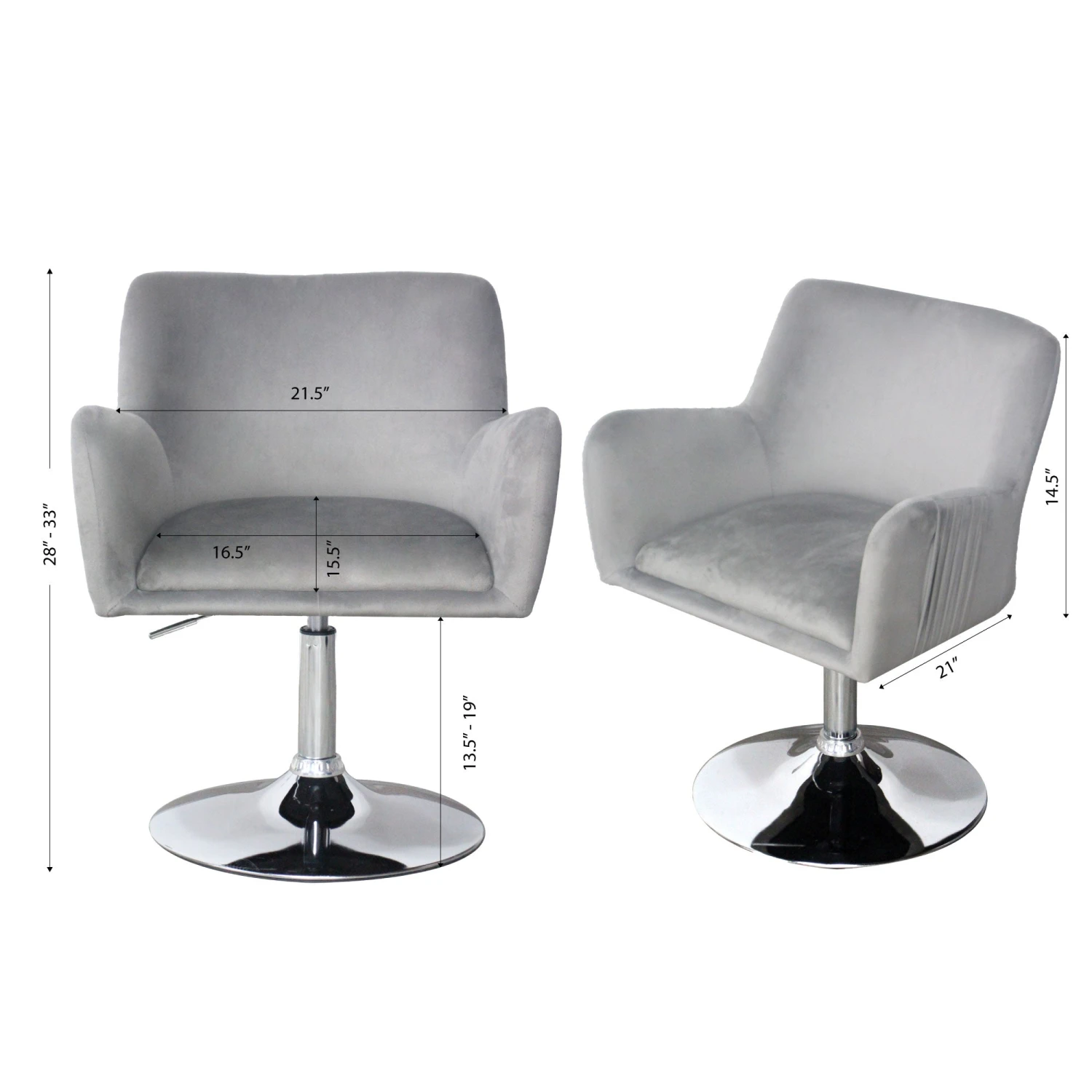 Fiona Side Pleated Vanity Chair 11 Fiona Side Pleated Vanity Chair - Image 9