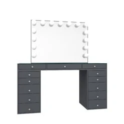 SlayStation® Pro 2.0 Tabletop + Vanity Mirror + 5 Drawer Units Bundle 33 SlayStation® Pro 2.0 Tabletop + Vanity Mirror + 5 Drawer Units Bundle -Impressionsvanity Grey 10