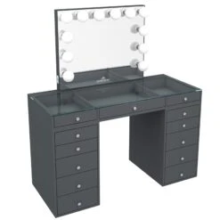SlayStation® Plus 2.0 Tabletop + Vanity Mirror + 5 Drawer Units Bundle 37 SlayStation® Plus 2.0 Tabletop + Vanity Mirror + 5 Drawer Units Bundle -Impressionsvanity Grey 1 c49743db 5c2f 4128 b57b 5855db046259