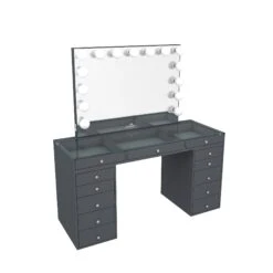 SlayStation® Pro 2.0 Tabletop + Vanity Mirror + 5 Drawer Units Bundle 30 SlayStation® Pro 2.0 Tabletop + Vanity Mirror + 5 Drawer Units Bundle -Impressionsvanity Grey 7