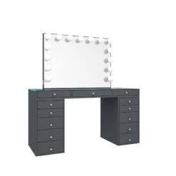 SlayStation® Pro 2.0 Tabletop + Vanity Mirror + 5 Drawer Units Bundle 32 SlayStation® Pro 2.0 Tabletop + Vanity Mirror + 5 Drawer Units Bundle -Impressionsvanity Grey 9