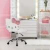Hello Kitty® Kawaii Swivel Vanity Chair -Impressionsvanity HK FACE SWIVEL LIFESTYLE WHITE
