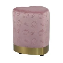 Hello Kitty® Heart Vanity Ottoman 11 Hello Kitty® Heart Vanity Ottoman -Impressionsvanity HK HEART OTTOMAN PINK
