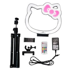 Hello Kitty® Supercute 10” RGB Desktop Ring Light With Tripod 21 Hello Kitty® Supercute 10” RGB Desktop Ring Light With Tripod -Impressionsvanity HK Tripod decontstructed