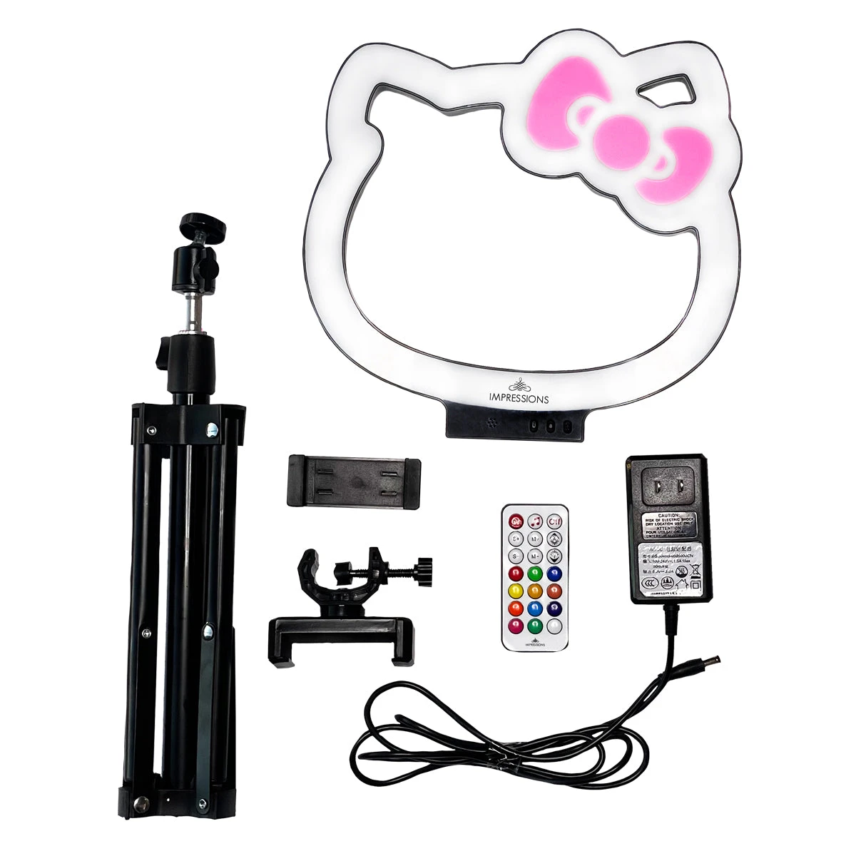 Hello Kitty® Supercute 10” RGB Desktop Ring Light With Tripod 12 Hello Kitty® Supercute 10” RGB Desktop Ring Light With Tripod - Image 10