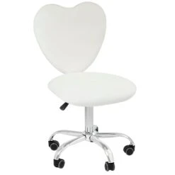Heart Swivel Vanity Chair 39 Heart Swivel Vanity Chair -Impressionsvanity Heart 1 WhiteCropped