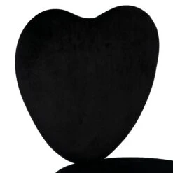 Heart Swivel Vanity Chair 33 Heart Swivel Vanity Chair -Impressionsvanity Heart 4 BlackCropped