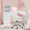 Hello Kitty® SlayStation Duet Vanity Desk 2 Hello Kitty® SlayStation Duet Vanity Desk -Impressionsvanity Hello Kitty Slaystation Duet lifestyle gray