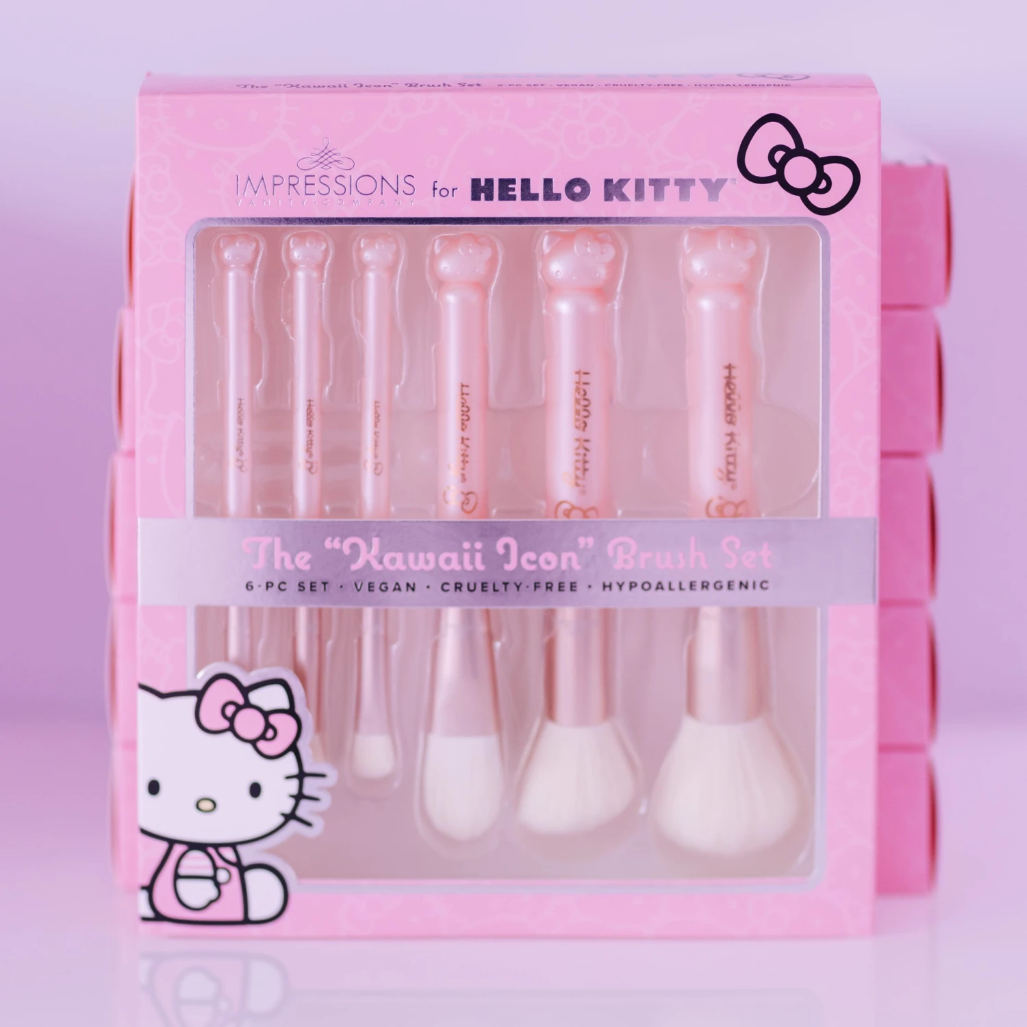 Hello Kitty® "Kawaii Icon" 6-PC BRUSH SET 3 Hello Kitty® "Kawaii Icon" 6-PC BRUSH SET
