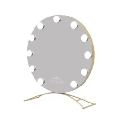 Hollywood Round XL Tri-tone LED Vanity Mirror -Impressionsvanity Hollywood Round 50 Gold 2