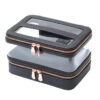 Santorini Train Case With Brush Holder 1 Santorini Train Case With Brush Holder -Impressionsvanity IMG 2881 BLACK