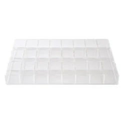 Alexa® Acrylic Makeup Drawer Organizer - Adjustable Dividers, 24 Slots (Wide)