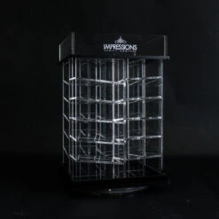 48-Slot Acrylic Lipstick Spinner With Open Top 9 48-Slot Acrylic Lipstick Spinner With Open Top -Impressionsvanity IV ORGTW SQB 01