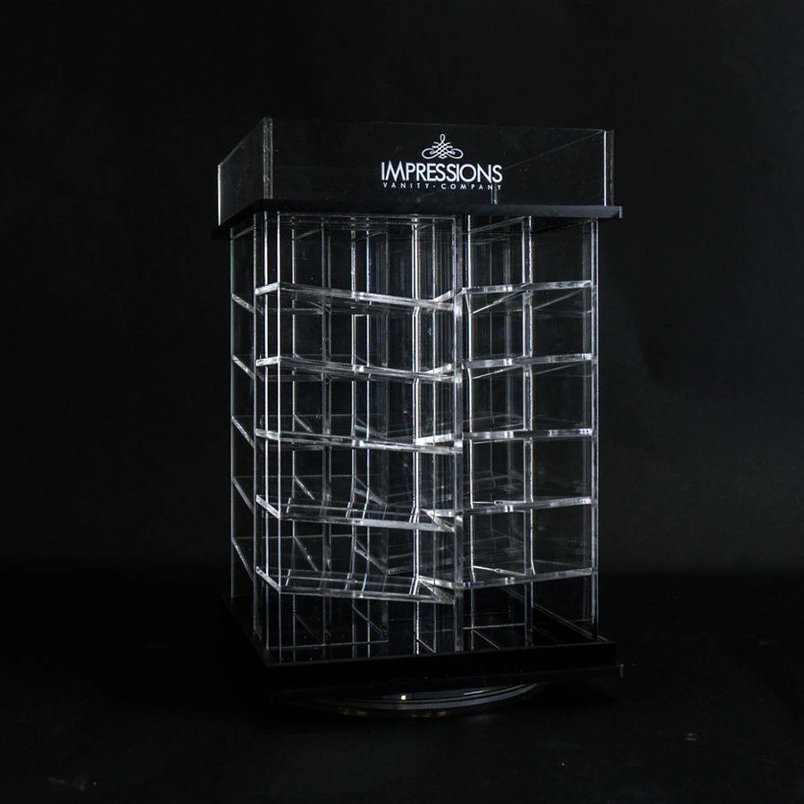 48-Slot Acrylic Lipstick Spinner With Open Top 5 48-Slot Acrylic Lipstick Spinner With Open Top - Image 3