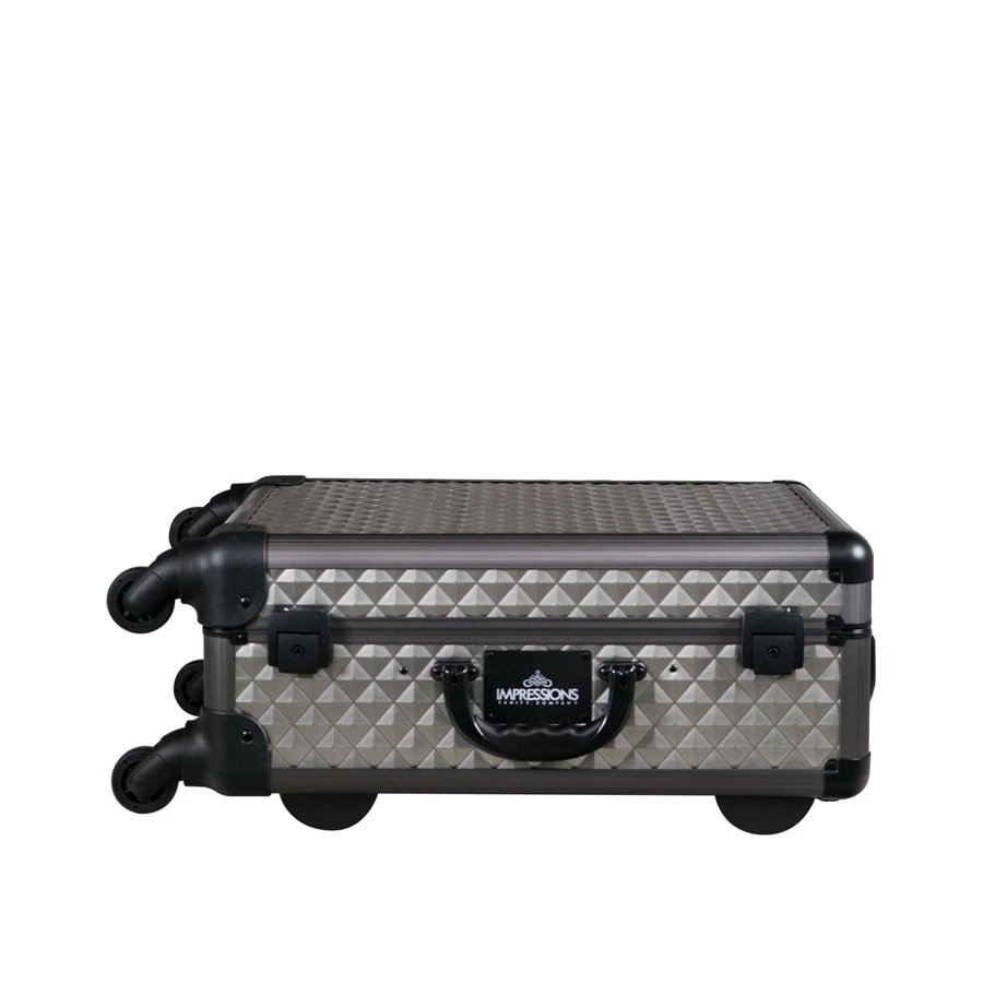 SlayCase® XL Vanity Travel Train Case In Charcoal Studded 4 SlayCase® XL Vanity Travel Train Case In Charcoal Studded - Image 2