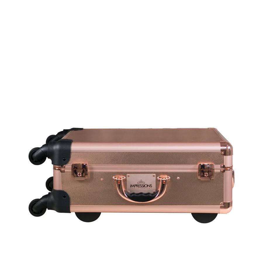 SlayCase® XL Vanity Travel Train Case In Rose Gold Bling 4 SlayCase® XL Vanity Travel Train Case In Rose Gold Bling - Image 2