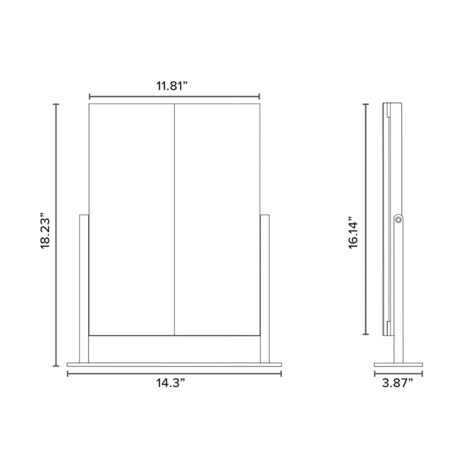 Lavish Tri-Fold LED Tri-Tone Makeup Mirror 19 Lavish Tri-Fold LED Tri-Tone Makeup Mirror - Image 17