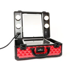 SlayCase® Vanity Travel Case In Studded 15 SlayCase® Vanity Travel Case In Studded -Impressionsvanity IVC SlayCase Makeup Travel Case Black Leather C