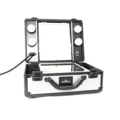 SlayCase® Vanity Travel Case In Sparkle -Impressionsvanity IVC SlayCase Makeup Travel Case Silver Sparkle C