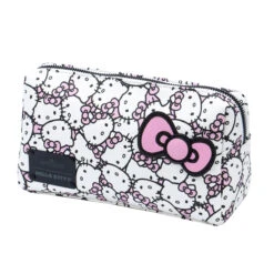 Hello Kitty® Cosmetic Pouch -Impressionsvanity IVCS HKRH01 BOWS WHT F1