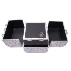Hello Kitty® SlayCube® Makeup Travel Case -Impressionsvanity IVCS SLAYCUBE HKT WHTPNK INSIDE1 8340f242 443a 4990 83a8 f8010739c666