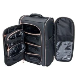 SLAYssentials CONVERTIBLE Travel Organizer Makeup Case 13 SLAYssentials CONVERTIBLE Travel Organizer Makeup Case -Impressionsvanity IVCS ZU04T BLK INSIDE 1